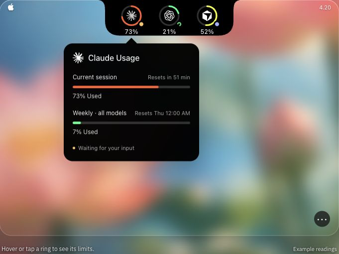 AI Usage Tracker screenshot